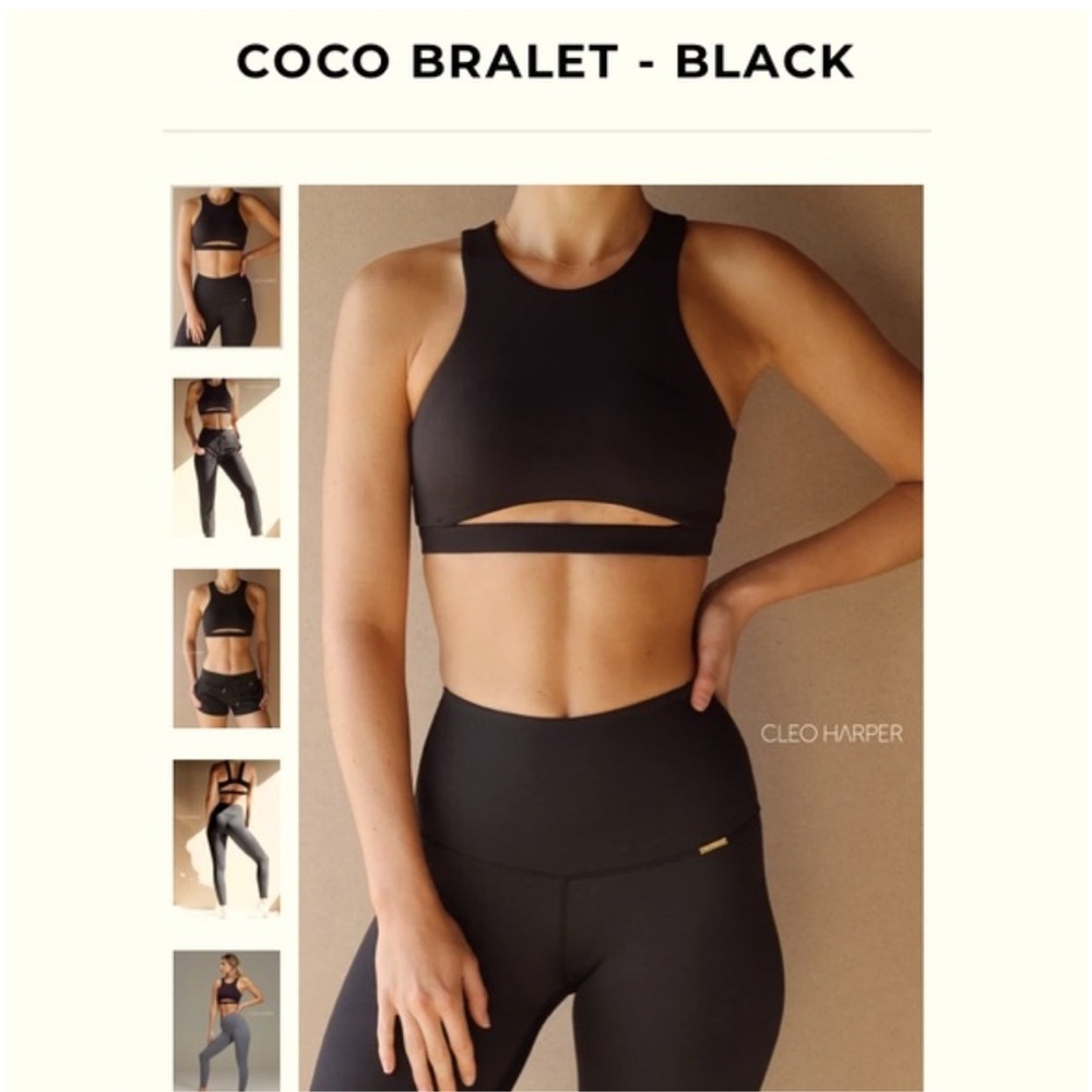 Cleo Harper Black Crop Top
